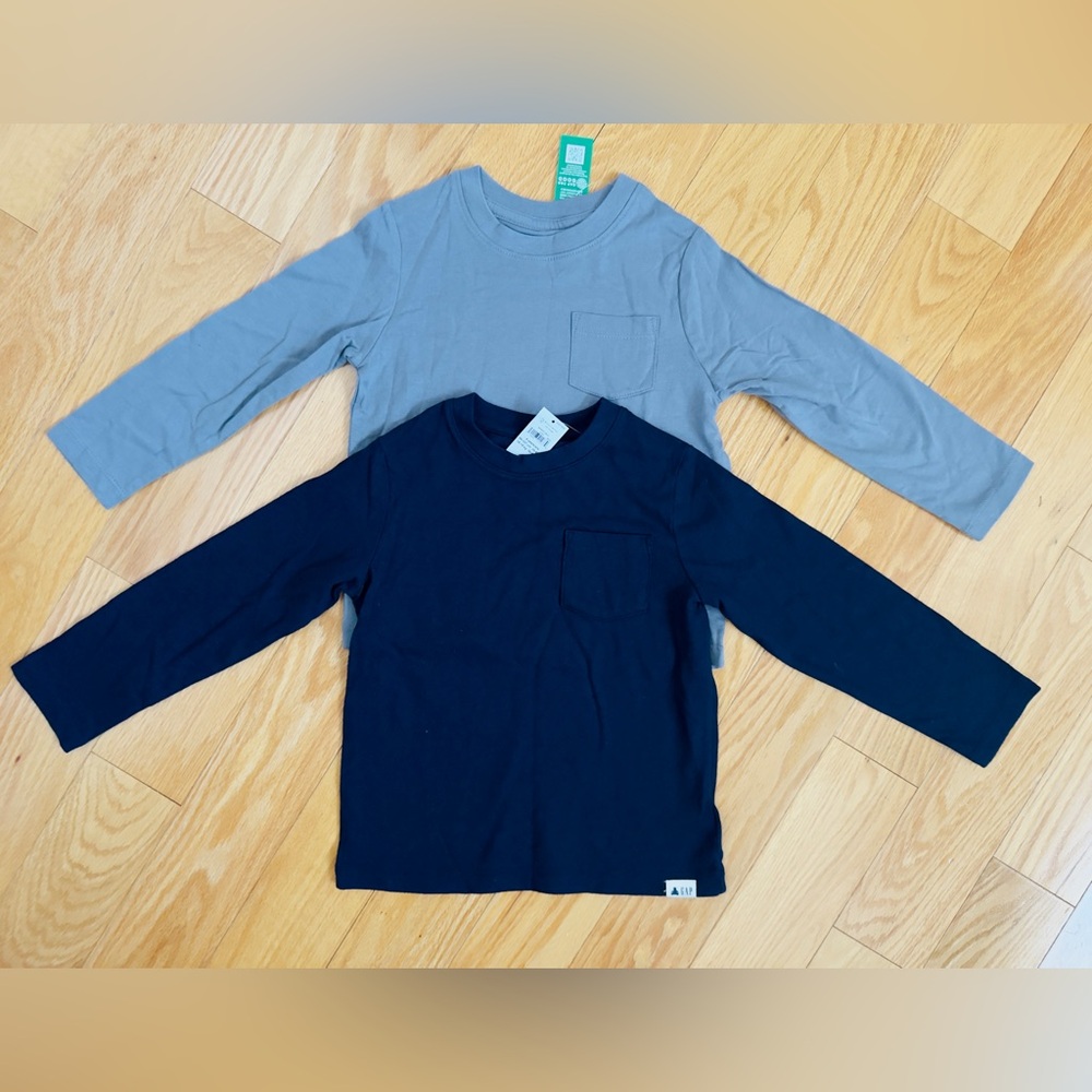 Brand new Gap long sleeved shirts kids size 4T.